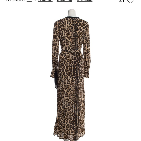 Twinset On trend Leopard Print Maxi Dress - Picture 4 of 13